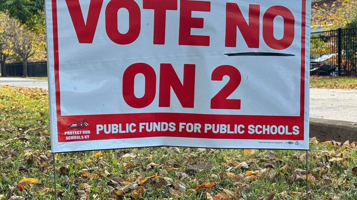 Vote No on Amendment 2 signs in yards around Jefferson County. Wednesday, October 30, 2024