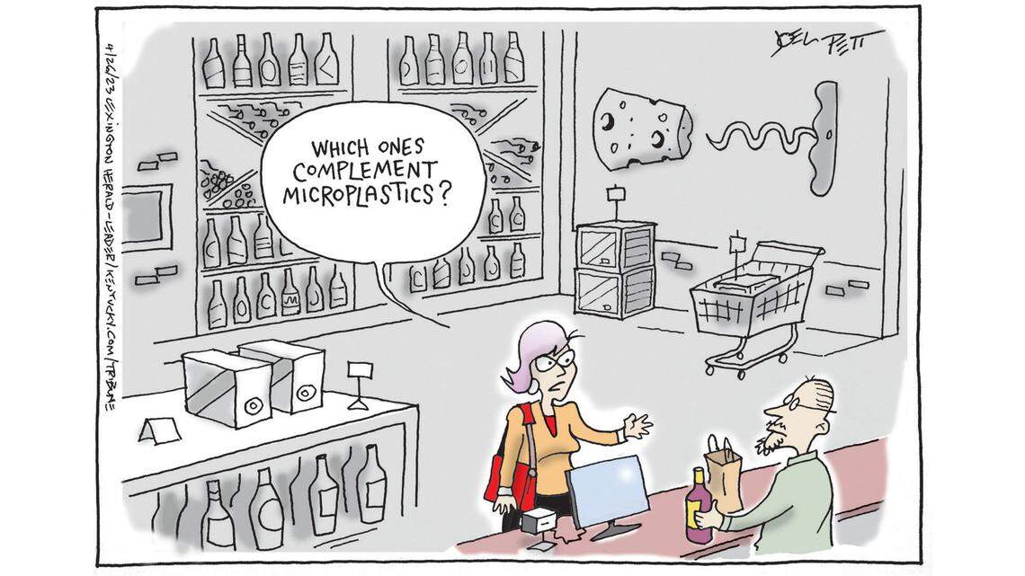 Joel Pett: Red or white with that pollution?