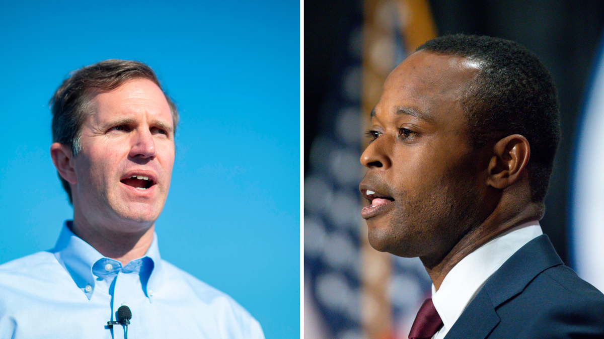 Beshear and Cameron go on final bus tour push. Here’s where to see them.