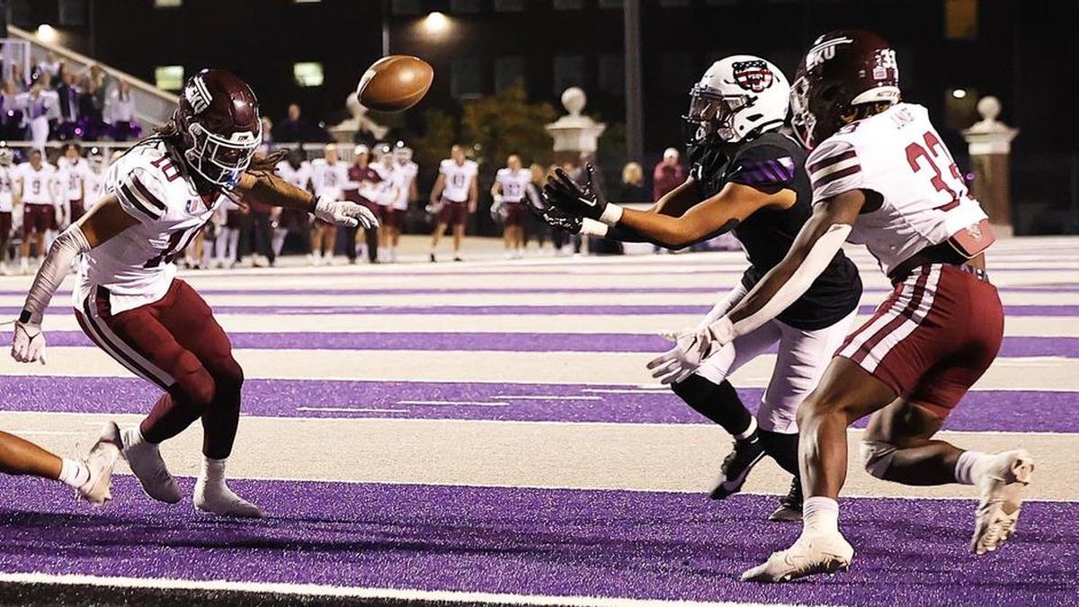 Jarrod Barnes of Central Arkansas found the tipped Hail Mary pass between two Eastern Kentucky defenders and secured the game-winning catch at the goal line.