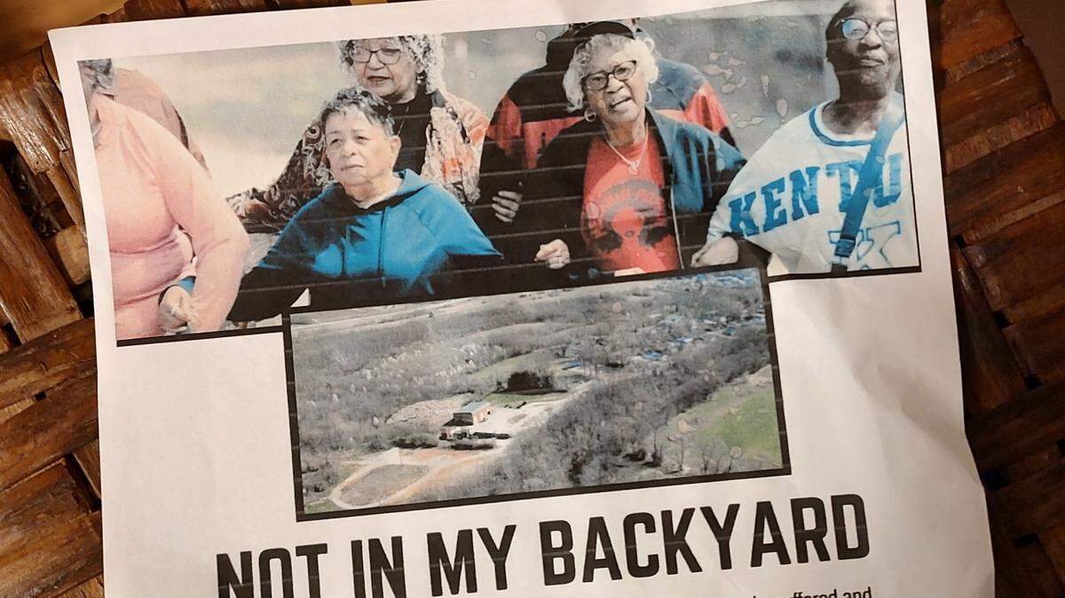 A flyer advertised the Paris Westside Neighborhood Association’s session at the Paris-Bourbon County Public Library on Saturday, Feb. 8, 2025, about how they got the city to move a transfer station out of their community and what they hope will happen next.