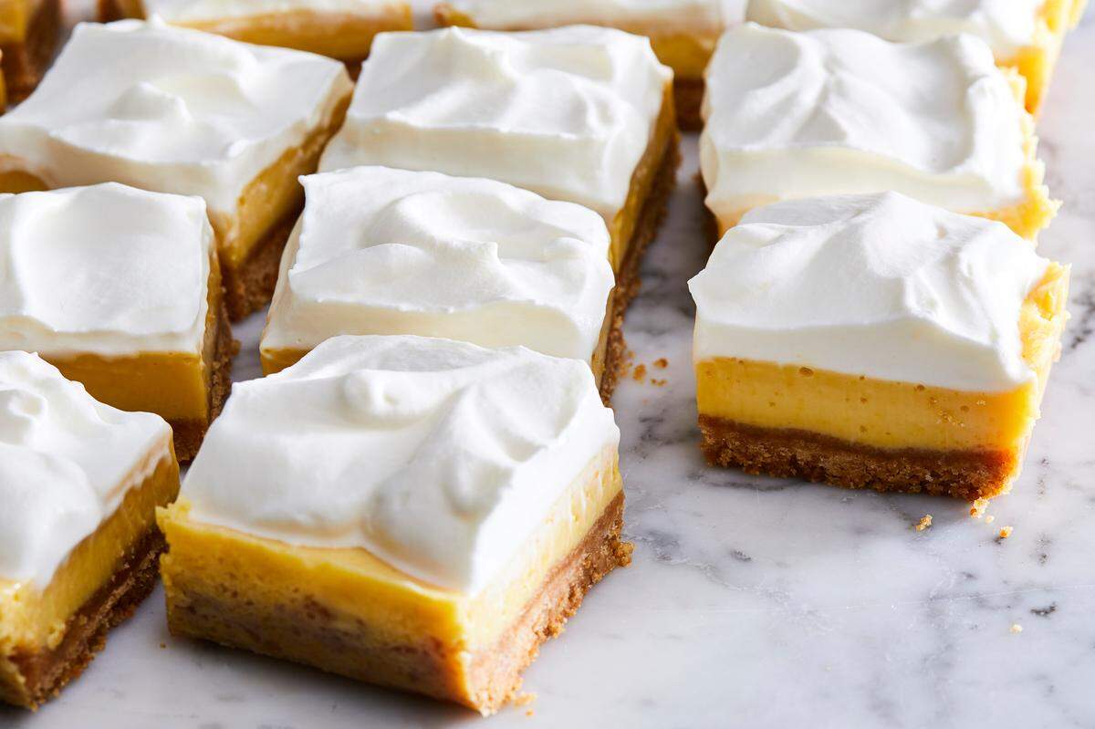 Samantha Seneviratne’s creamy Key lime bars with vanilla wafer crust. These bars taste like Key lime pie but they’re so much easier to share (and easier to make).