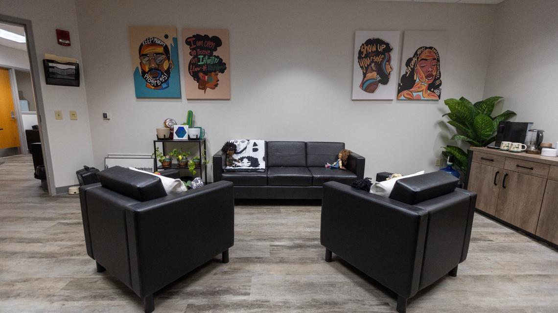 A counseling room within Kentucky State University’s Counseling Center at the Carl M. Hill Student Center, July 3, 2024.