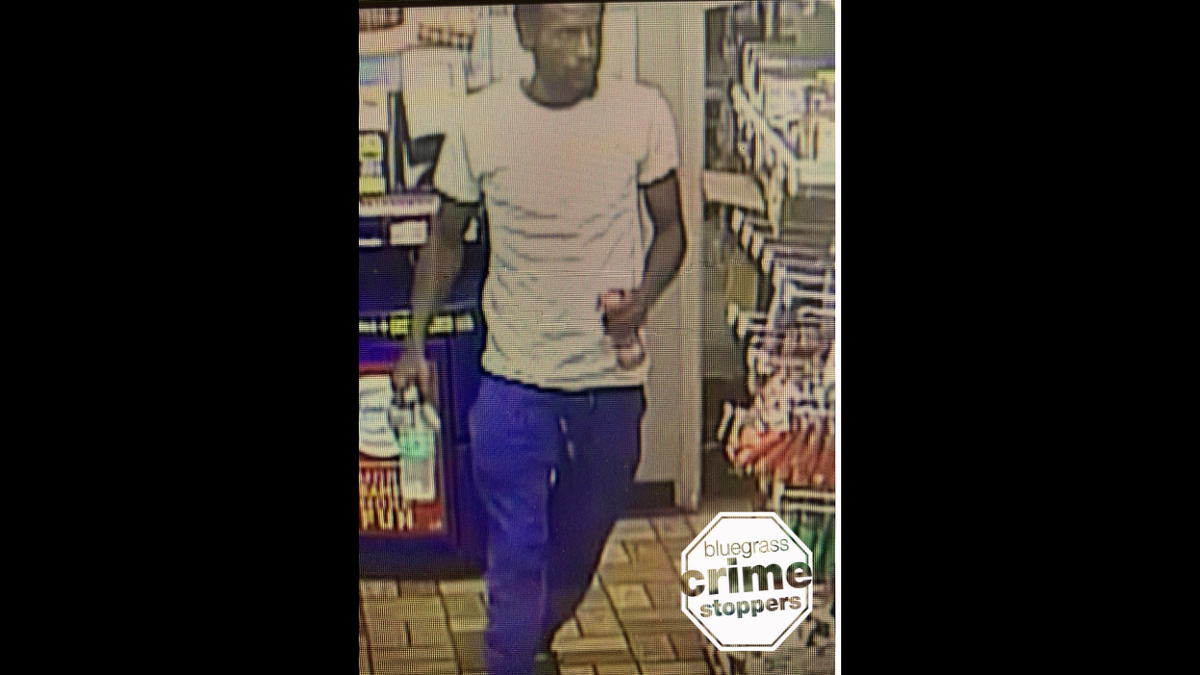 Lexington police are looking for a suspect believed to have been involved in a shooting at a Speedway gas station on Aug. 8, 2023.