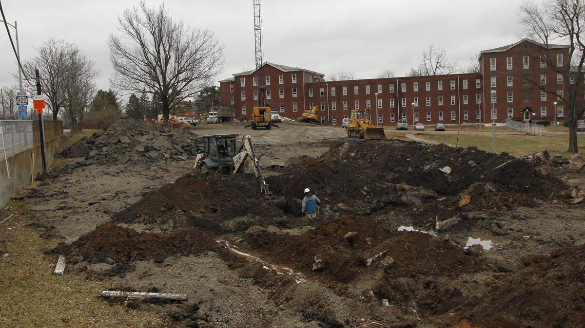 Construction workers dug on the grounds of Eastern State Hospital in January after remains of people thought to be Eastern State Hospital residents in the 1800s were found on the grounds. 