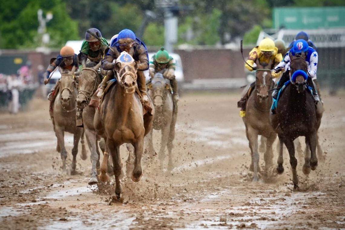 Good Cheer, trained by Brad Cox and ridden by Luis Saez, wins the 151st Kentucky Oaks at Churchill Downs in Louisville on Friday. Good Cheer returned $4.78 to win, $3.62 to place and $3.02 to show.