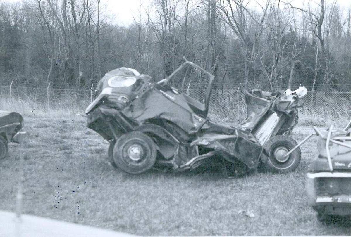 Tornado damage from the Super Outbreak of 1974.