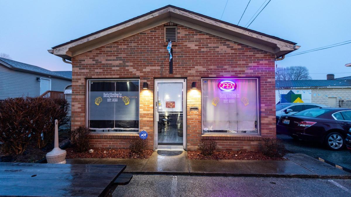 Exterior of the Sterling MicroBrew bar and brewery in Mt. Sterling. January 25, 2024.
