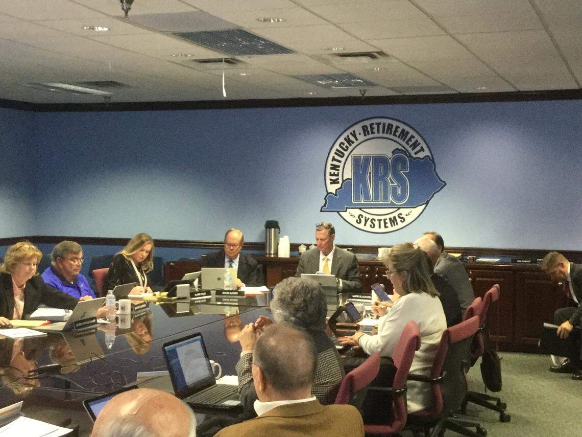 The Kentucky Retirement Systems’ Board of Trustees gets an annual update from actuarial consultants on Nov. 8, 2018.