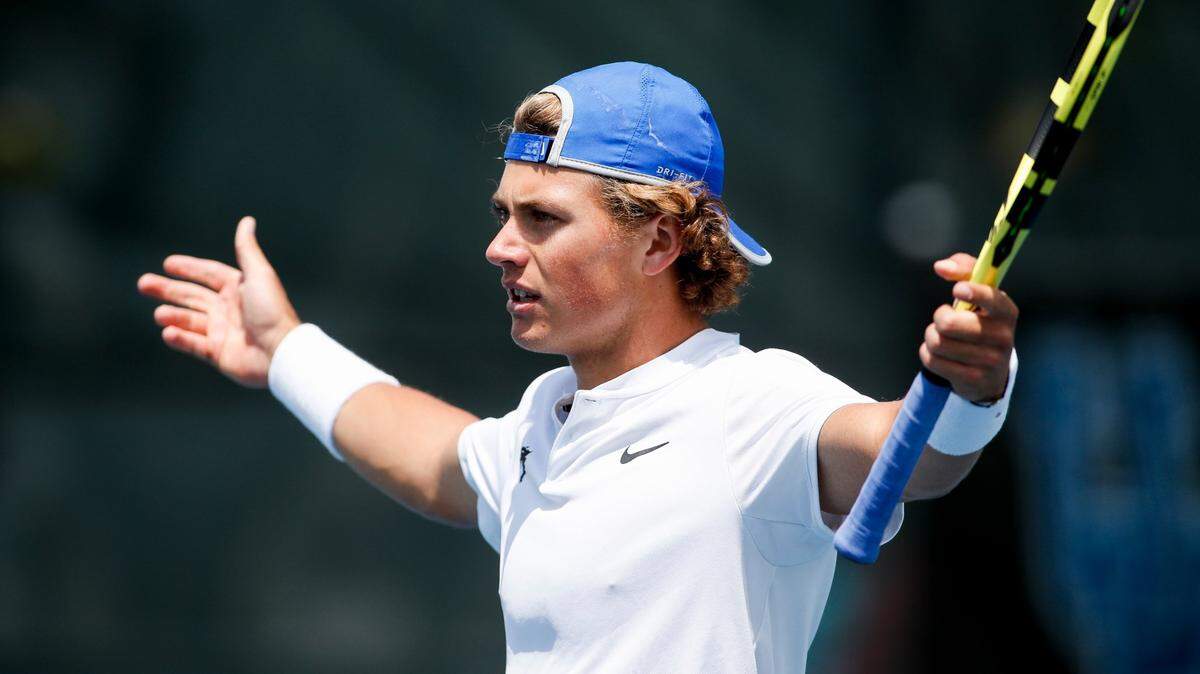 Kentucky’s Liam Draxl was attempting to become the fourth Wildcat to advance to the NCAA men’s singles championship match.