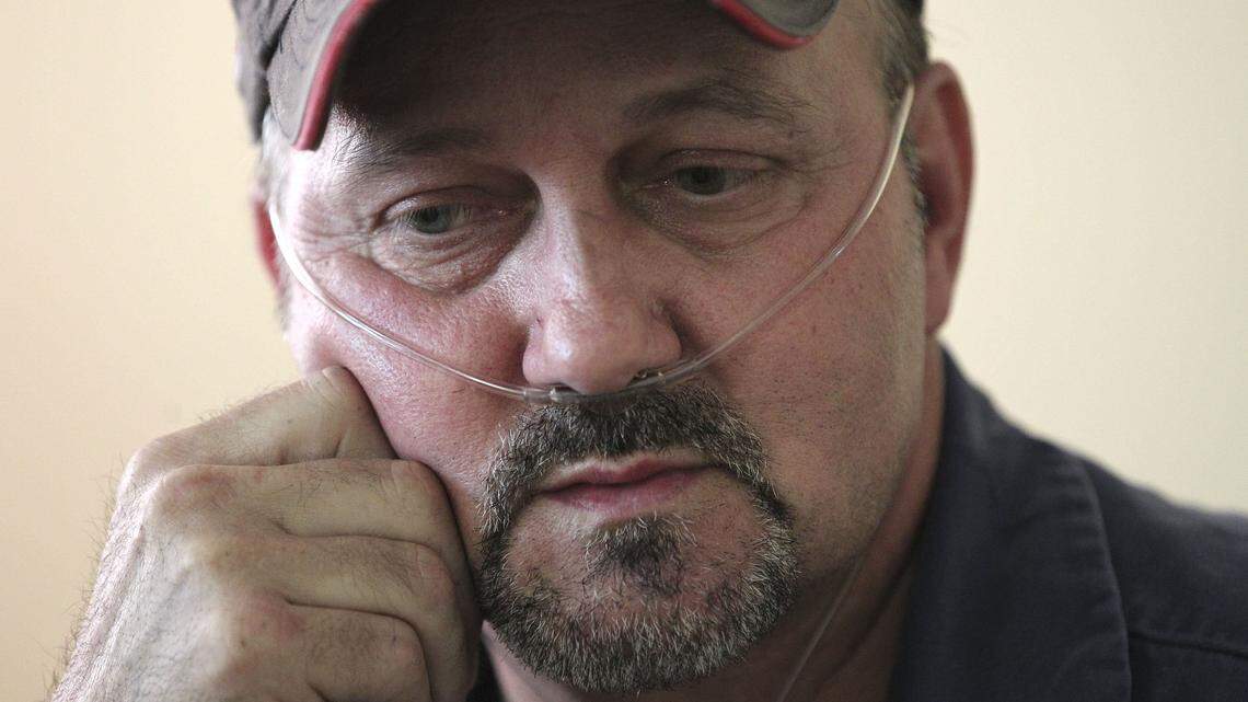 Roger Cook is a former coal miner who now has black lung. Photo by Charles Bertram | Staff