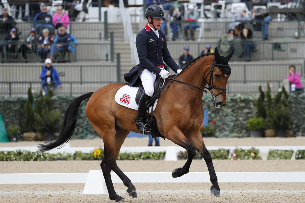 Riders compete in three phases: Dressage, cross-country jumping and stadium jumping.