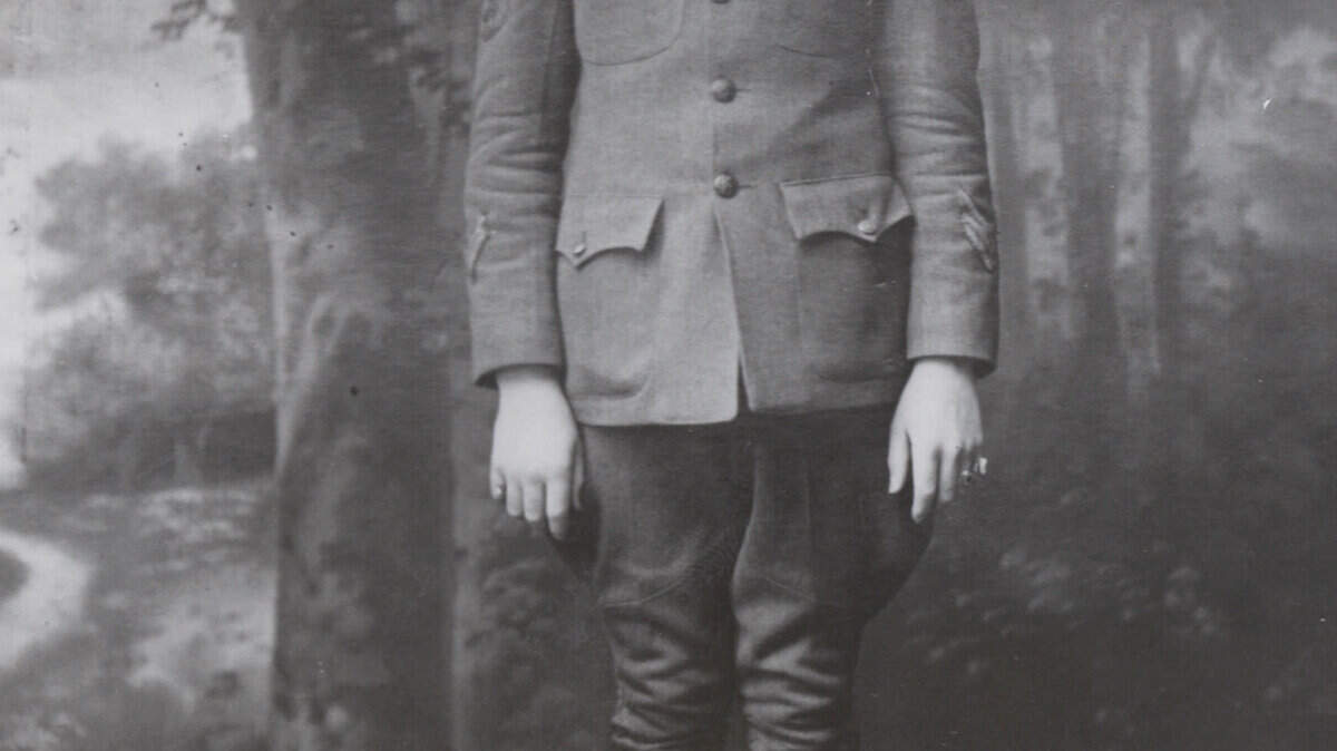 Ernest L. Wrentmore, shown at age 14 after he came home from World War I. See a photo gallery with this story at Kentucky.com.