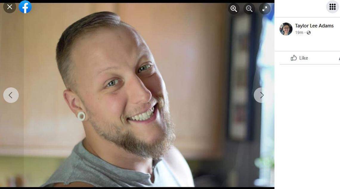 Taylor Lee Adams shared a photo of John Tyler “Ty” Abner, who died after being assaulted in a parking garage in downtown Lexington late Monday.