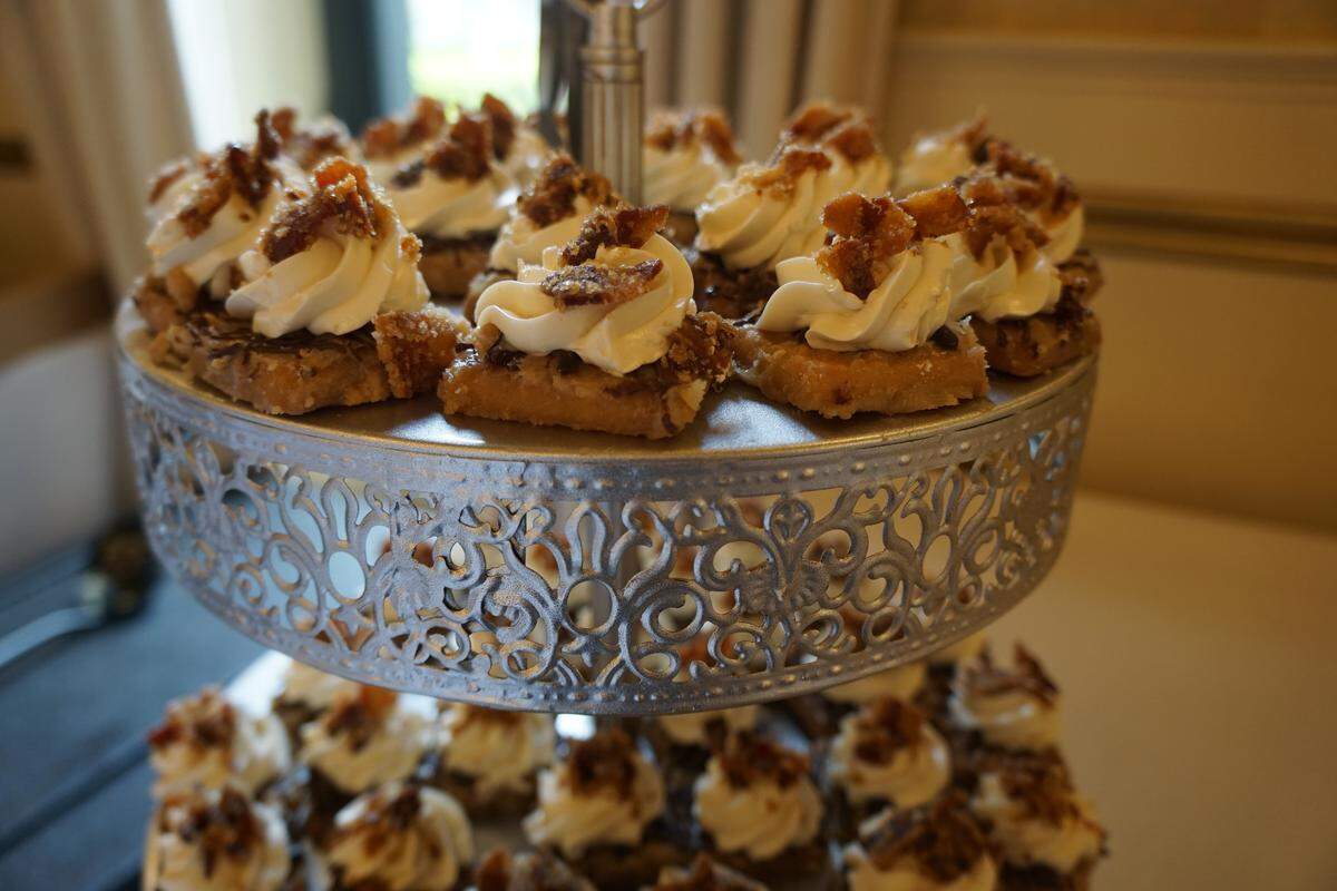 The chocolate butter toffee with bourbon buttercream and candied bacon from Sweet Lilu’s at a previous Taste of the Bluegrass. Sweet Lilu’s will be back this year.