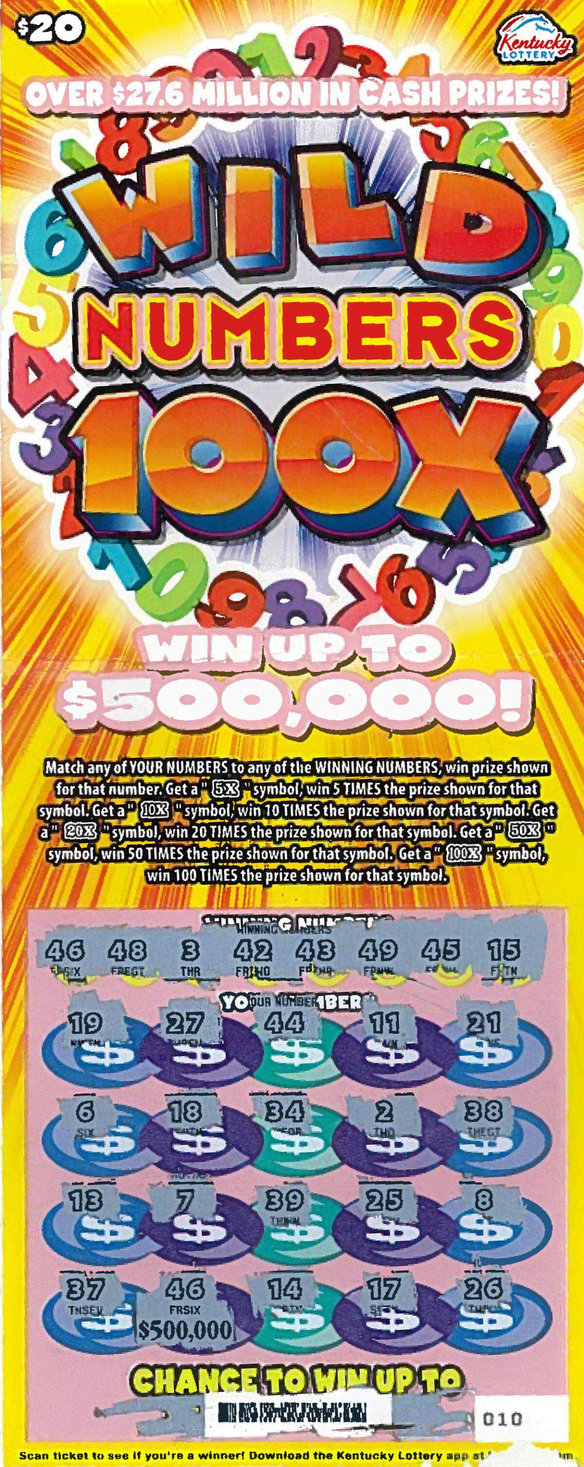 This Break Fort Know scratch-off ticket proved to be a winner recently for the Lexington man playing the Kentucky Lottery.