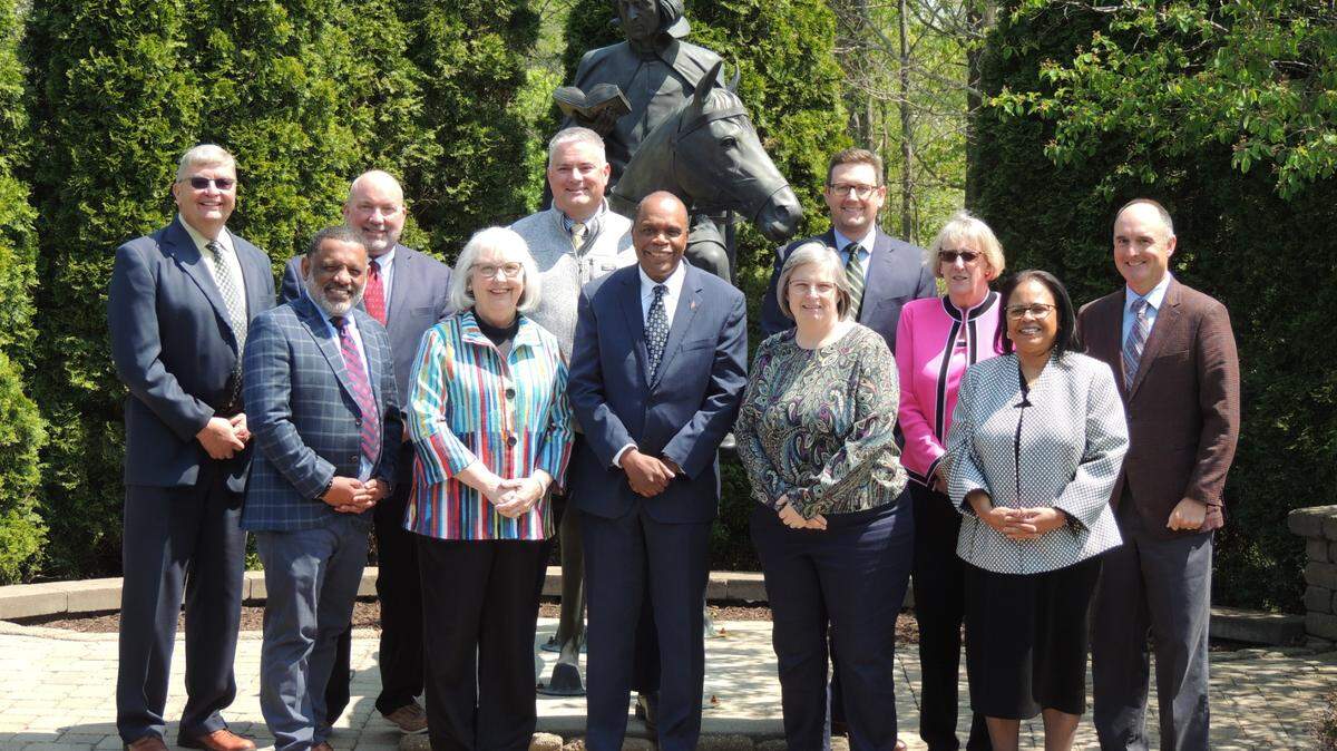Bishop Leonard Fairley, center, with the 2022-2023 Kentucky Annual Conference Appointive Cabinet of the Kentucky United Methodist Church.