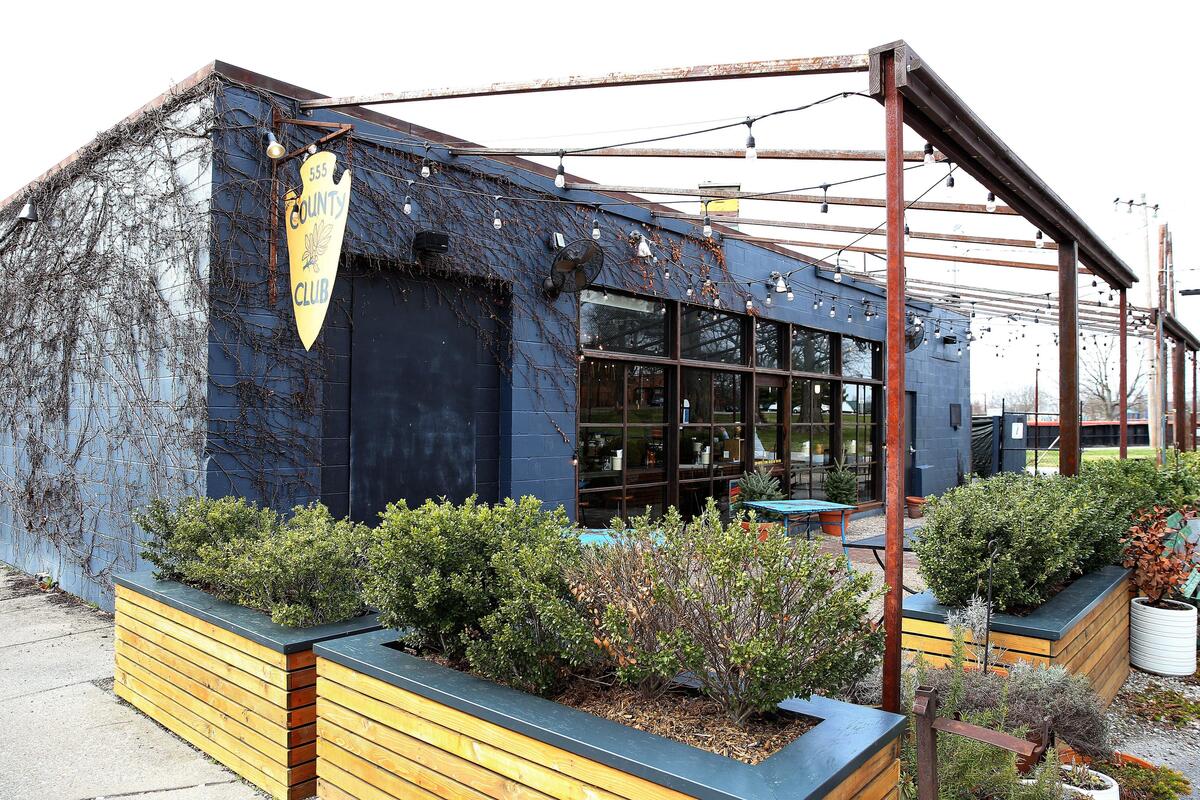 In warmer months, County Club seats another 50 people outdoors.