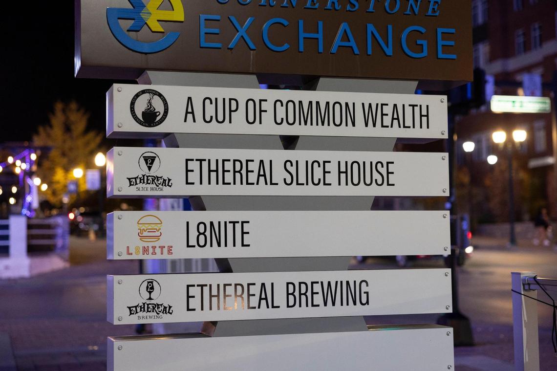 Ethereal Slice House is inside the Cornerstone Exchange across from the University of Kentucky campus on Limestone.