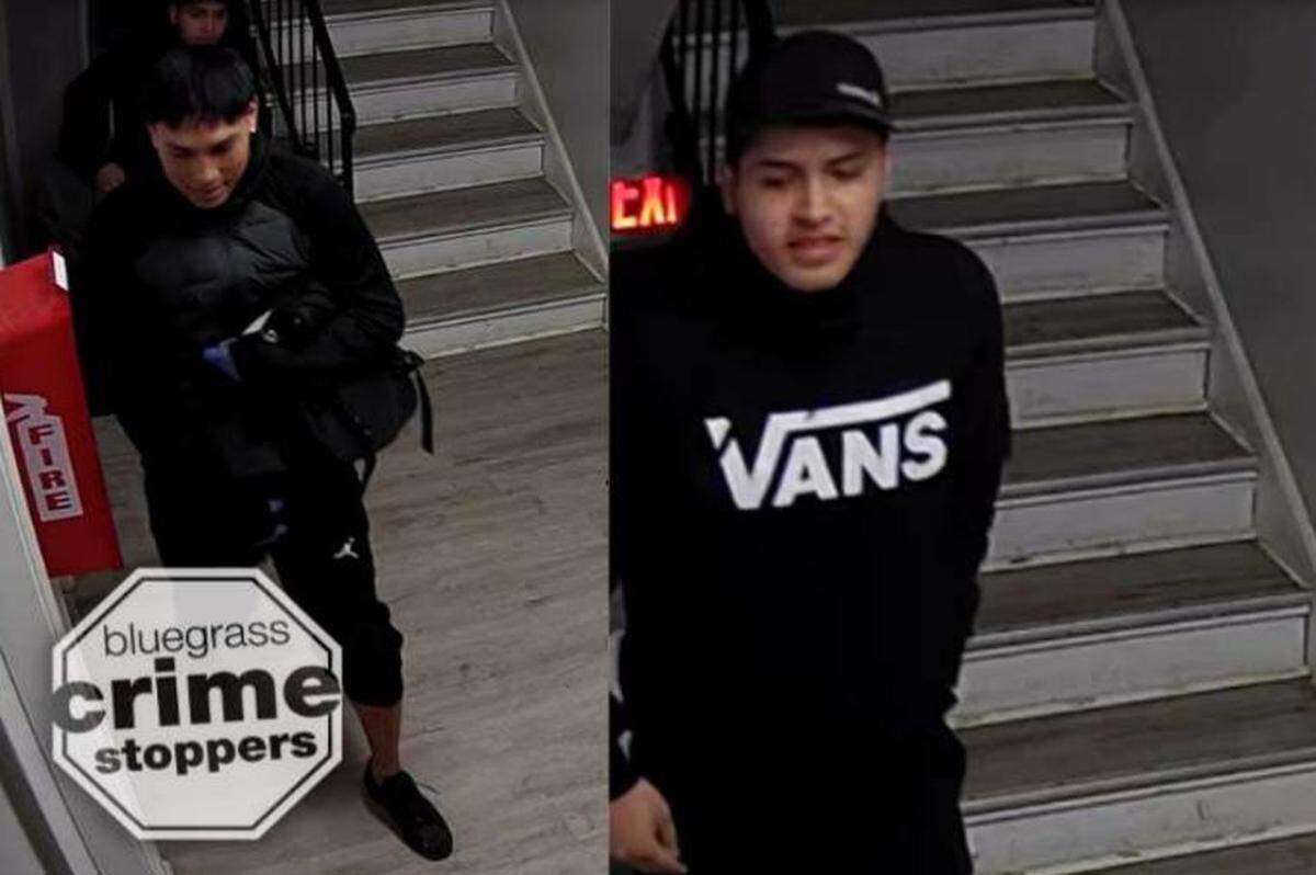 Bluegrass Crime Stoppers seek tips regarding theft suspects who they say were captured on surveillance footage.