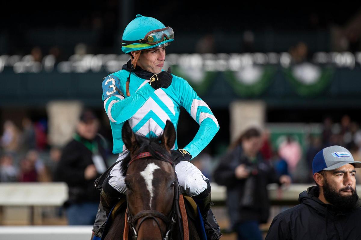Sy Dog and Irad Ortiz Jr. won the Transylvania Stakes on the turf by three-fourths of a length.