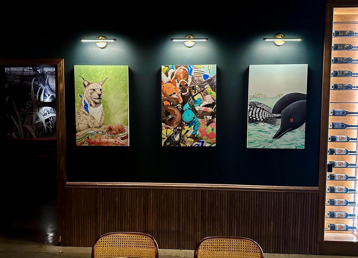 “I am really proud of the art in here,” says Mileta co-owner Dallas Rose, which includes work by local artist Spencer Reinhard that lines the walls of the Lexington restaurant.