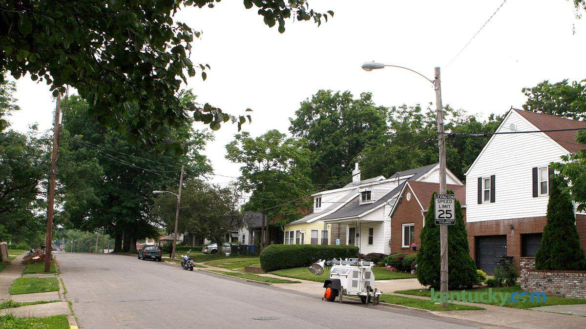 One of two fatal shootings Sunday night in Lexington was in the first block of Charles Avenue off Newtown Pike.