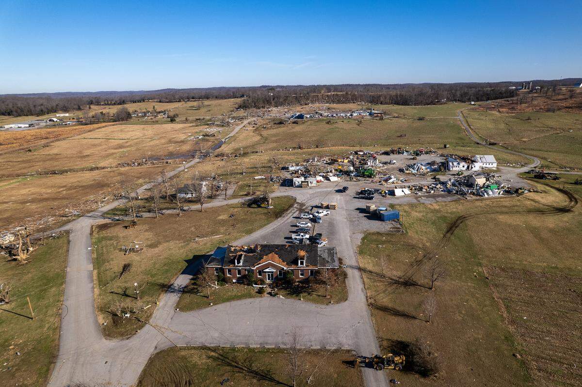 The historic first substation at the UK research facility was damaged by the tornado. The facility was established in 1925.
