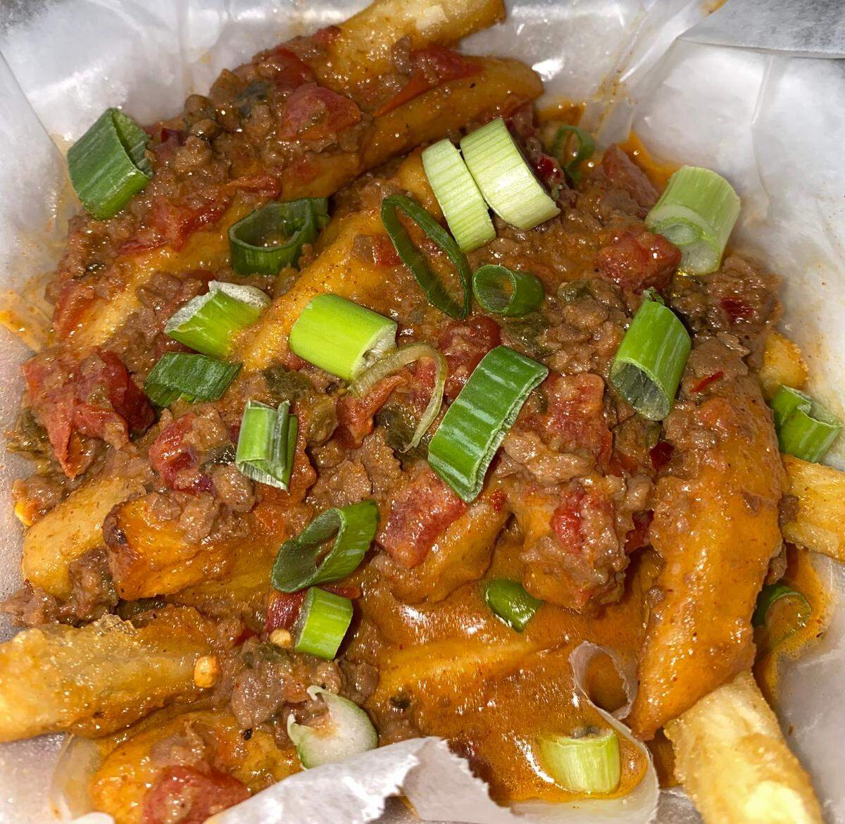Vegan Chili Cheese Queso Fries from The Social Vegan