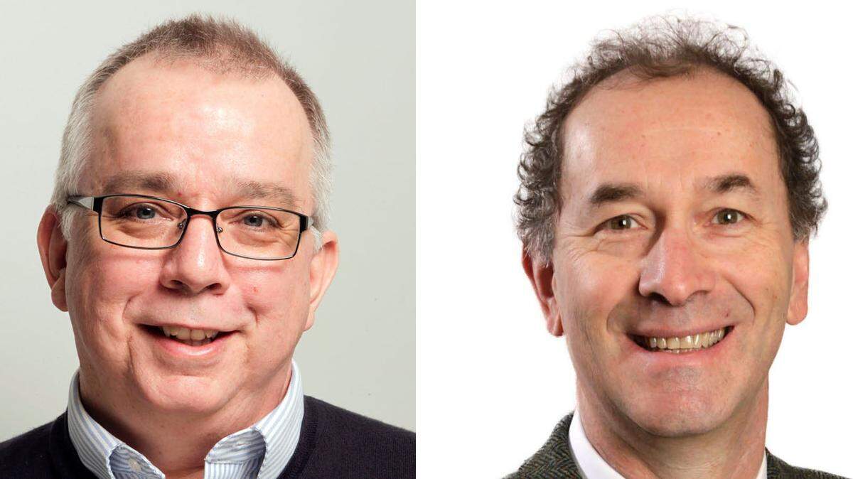 Paul Prather, left, Tom Eblen, right.
