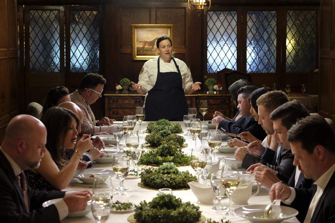 Will Kentucky chef Sarah Bradley keep playing to her strengths? She won the fried chicken Quickfire last week and almost won the Elimination challenge with her fresh pickle salad and salmon. She’s got a shot to got to Macau.