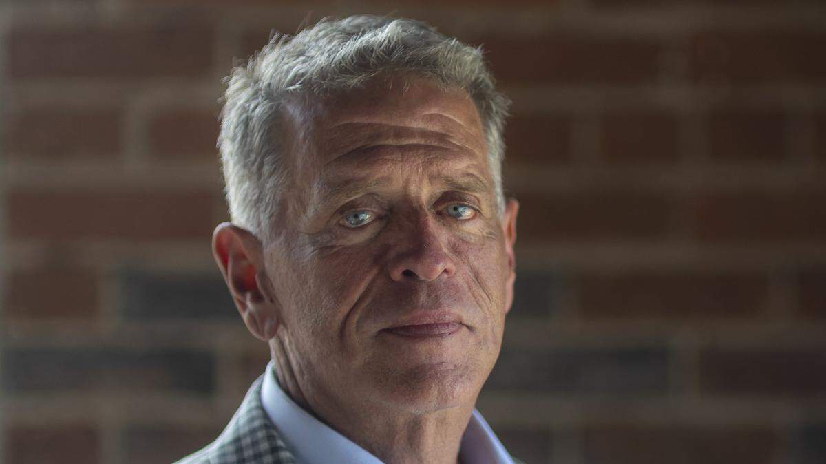Dale Romans, a Democrat running for the U.S. Senate, is photographed at the Lexington Herald-Leader office in Lexington, Ky., on Thursday, April 2, 2026.