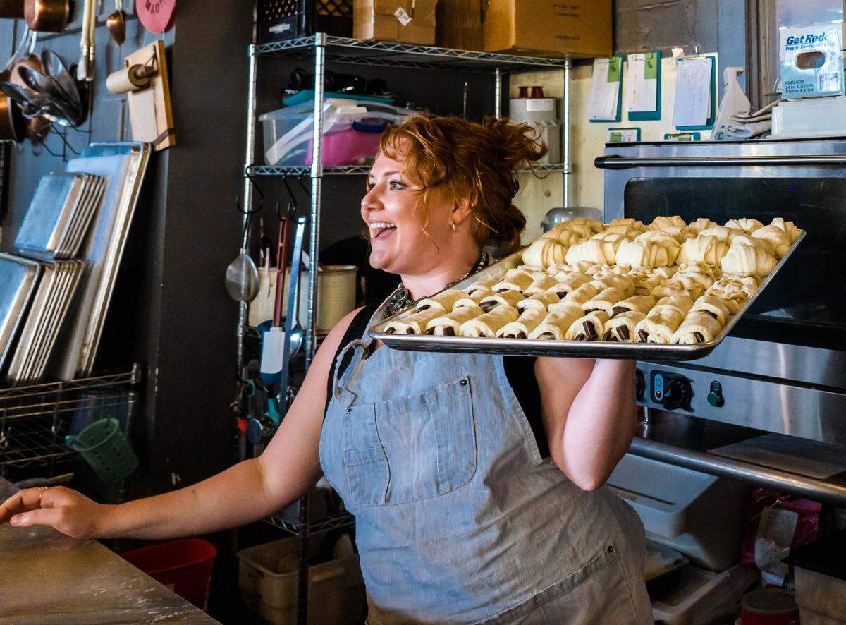 Laura Clay is the owner and baker behind Laura Lou’s Patisserie in the Greyline Station at the corner of Loudon and North Limestone.