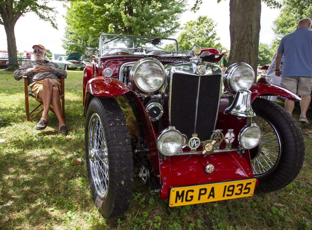 There will be plenty of classic cars on display at the annual Keeneland Concours d’Elegance, like this 1935 MGPA.
