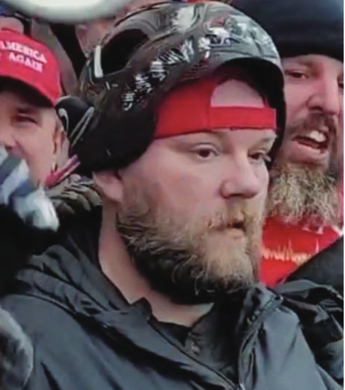 William Stover of Kentucky allegedly was part of a crowd that pushed against police to try to enter the U.S. Capitol on Jan. 6, 2021.