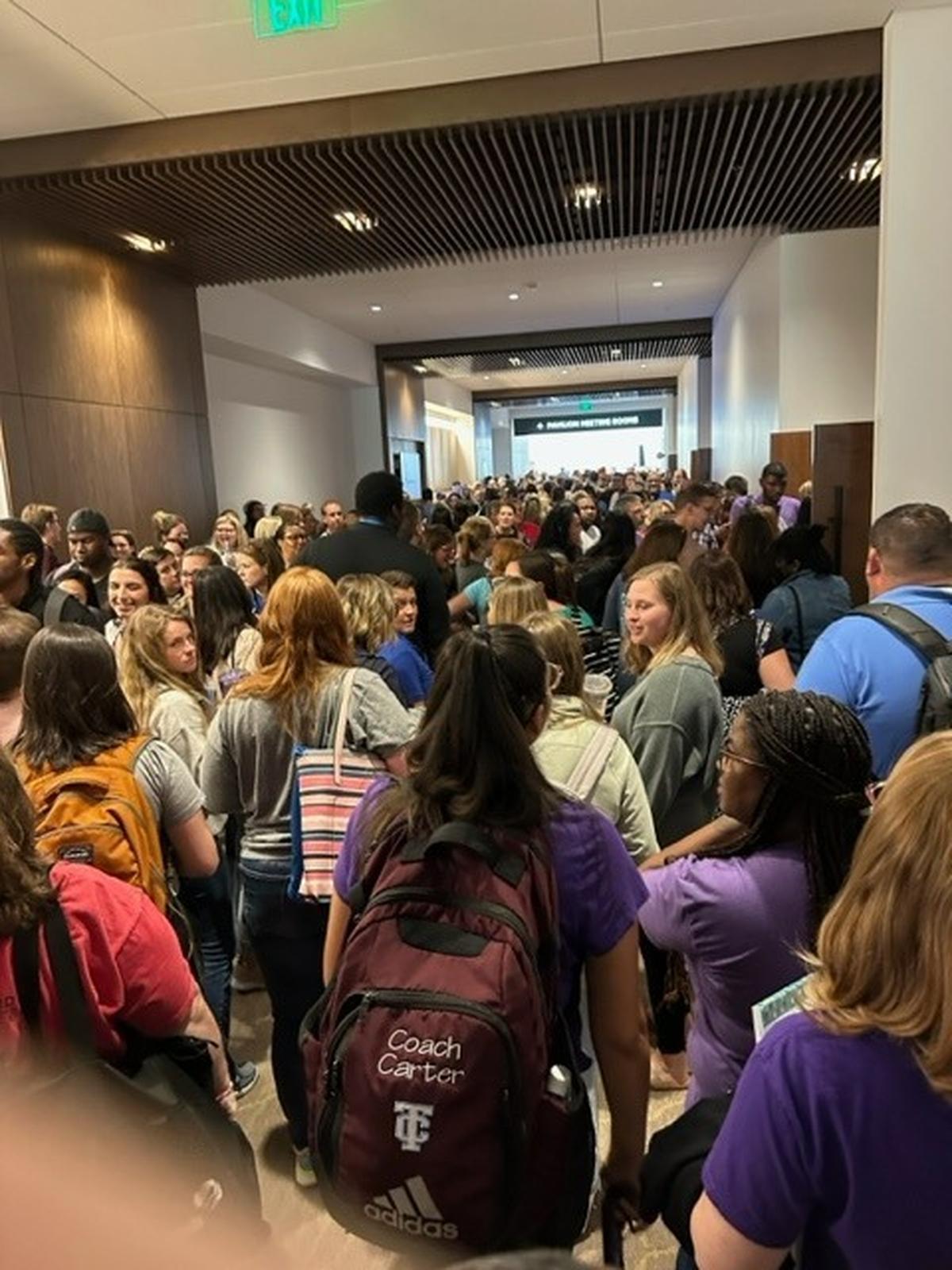 Fayette County Public Schools hosted a training event, Focus Forward Professional Learning Summit, at Central Bank Center in Lexington, Ky., Aug. 9, 2023. One staff member was injured at the event and had to be hospitalized, according to a district spokesperson.
