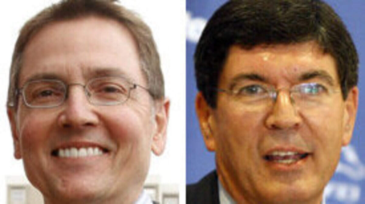 Jim Gray, left and Jim Newberry