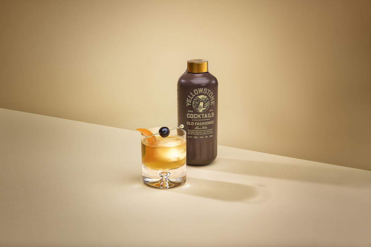 Yellowstone offers three cocktails in its ready-to-pour line including the classic Old Fashioned, made with blood orange.