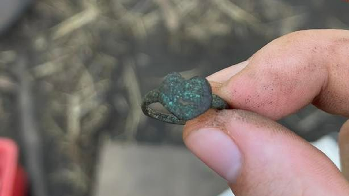 This “Jesuit ring” was found at the site of Fort St. Joseph, a former French stronghold dating to the 1680s in southwest Michigan.