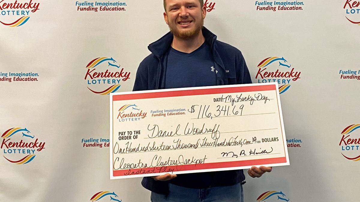 Daniel Woodruff, a Kentucky man from Bracken County, won the jackpot playing the Kentucky Lottery’s new game on Christmas Eve. 
