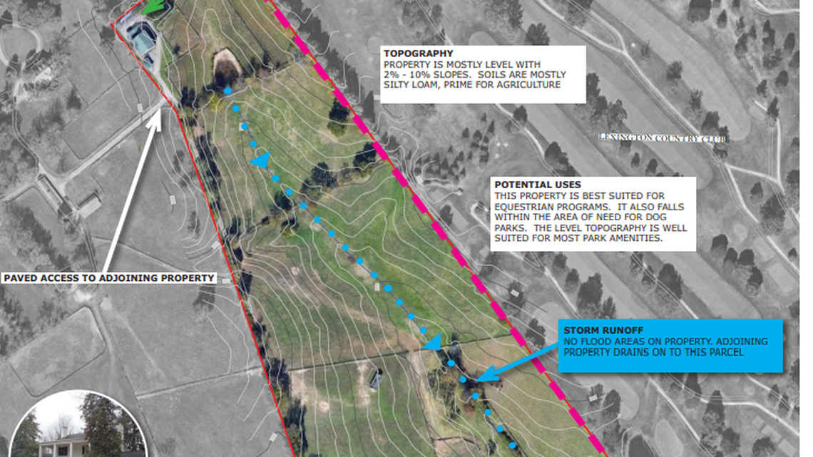 The Floyd family has donated 30 acres to the Lexington-Fayette Urban County Government for a new park off of Paris Pike in northern Fayette County.