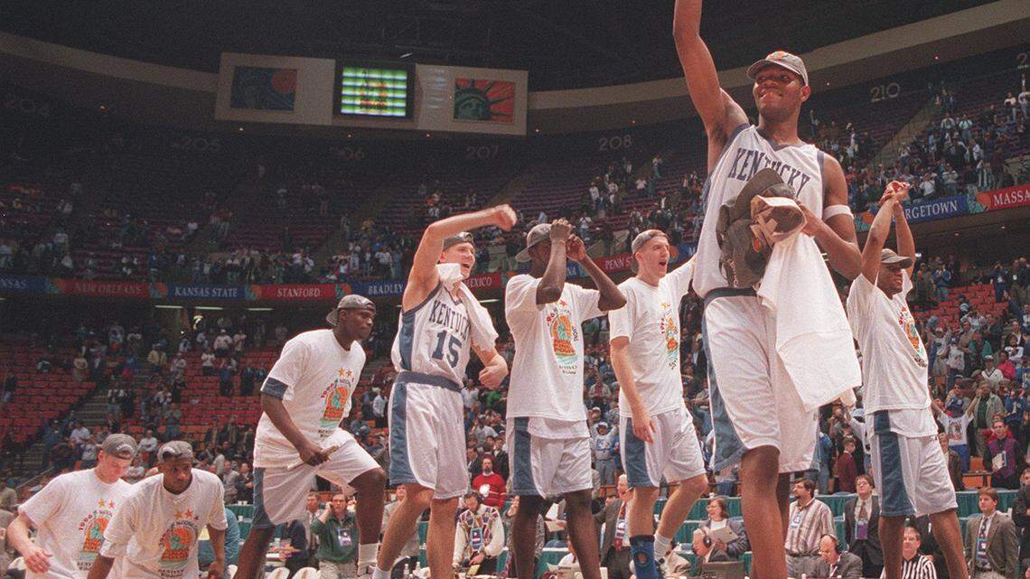 Walter McCarty and the rest of the 1996 Untouchables walked off champs in East Rutherford, N.J., after beating Syracuse.
 