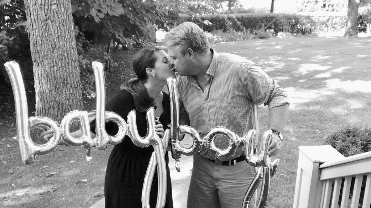Kentucky Secretary of State Alison Lundergan Grimes posted this photo to social media on Monday as she announced that she is expecting a baby boy in December.