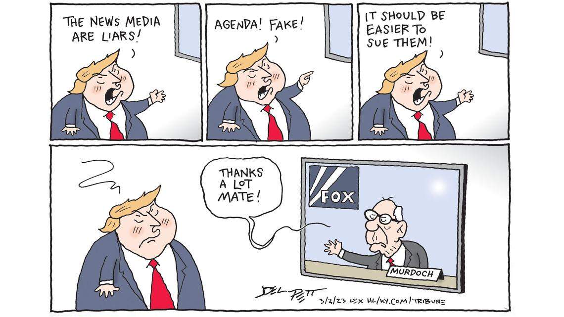Joel Pett: Rupert’s fake news