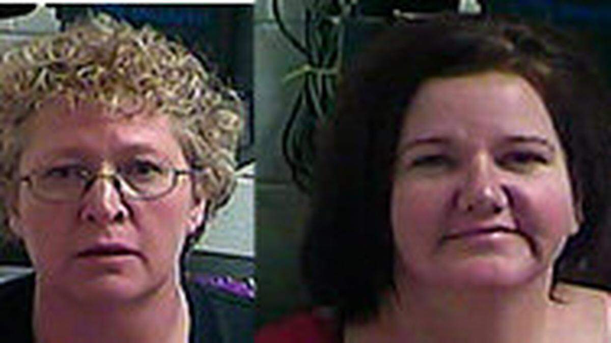 Tonya Mills, left, and Tamberlyn Hairston, the ­daughters of Martin County Clerk Carol Sue Mills, recently were ­convicted of embezzling from that office and were sent to prison.