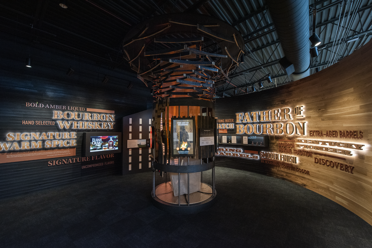 The Heaven Hill Bourbon Experience features a new exhibit on Elijah Craig, one of its premium brands.