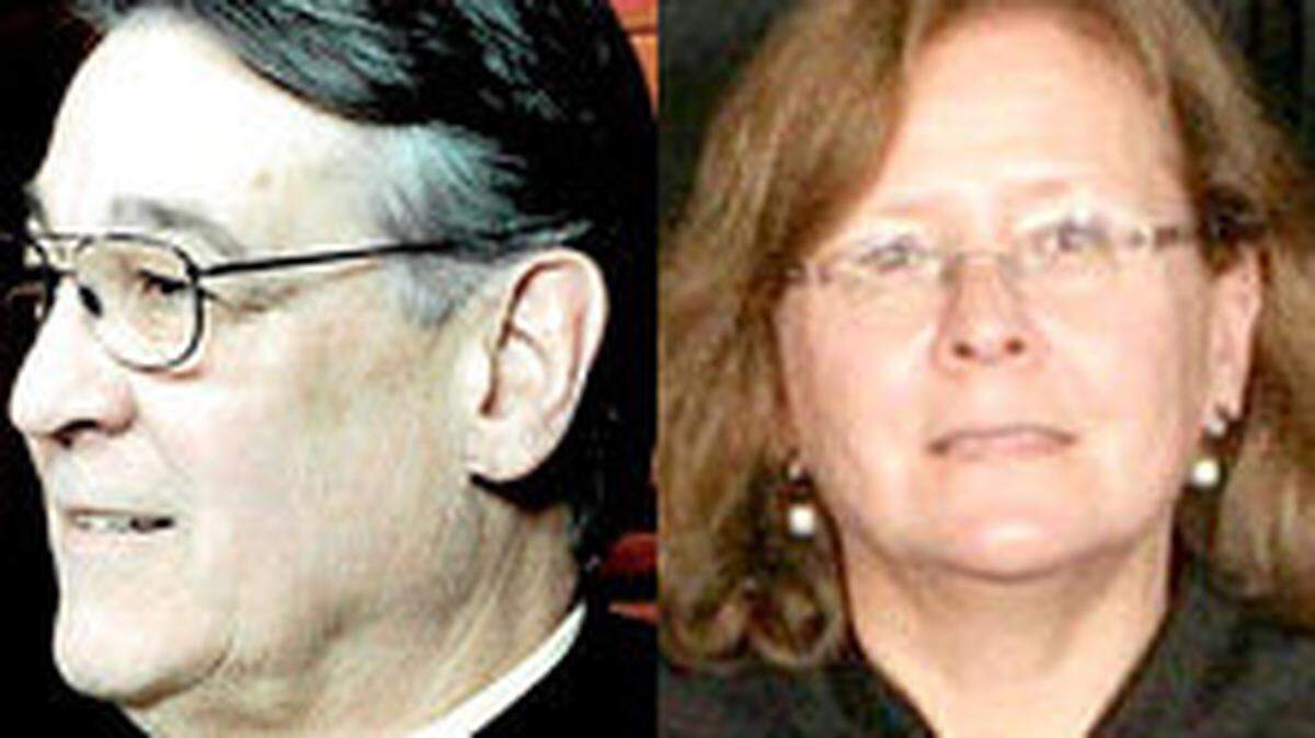 Will T. Scott, left and Janet Stumbo