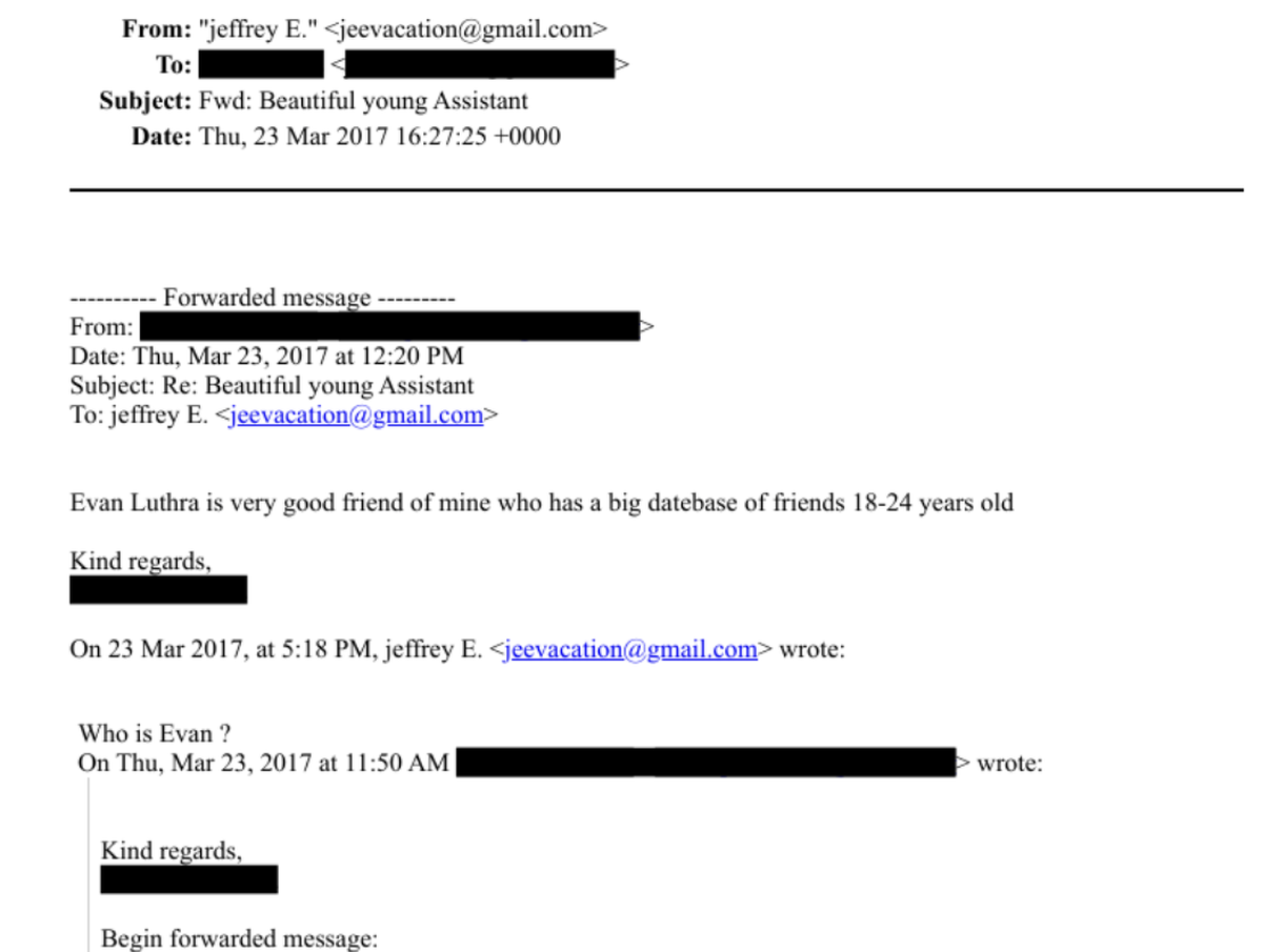 A screenshot from the DOJ’s Epstein Files database