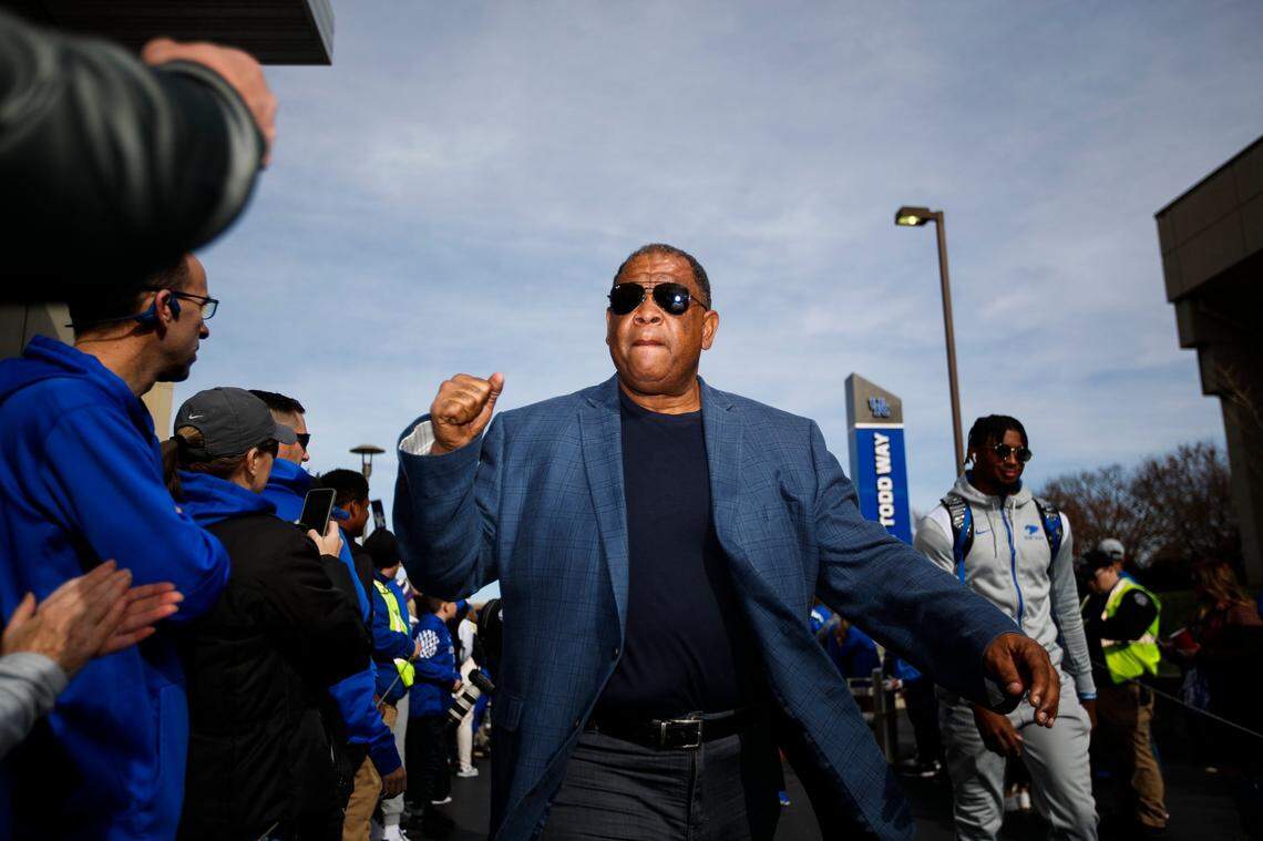 A childhood friend of Mark Stoops, Vince Marrow served as recruiting coordinator for 12 seasons at Kentucky before switching sides in the Governor’s Cup rivalry.