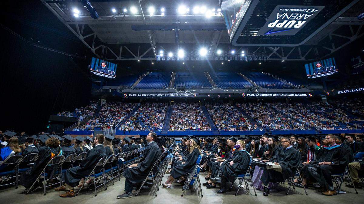 Paul Laurence Dunbar High School held its 32nd annual commencement ceremony at Rupp Arena in Lexington, Ky., on Saturday, May 28, 2022.